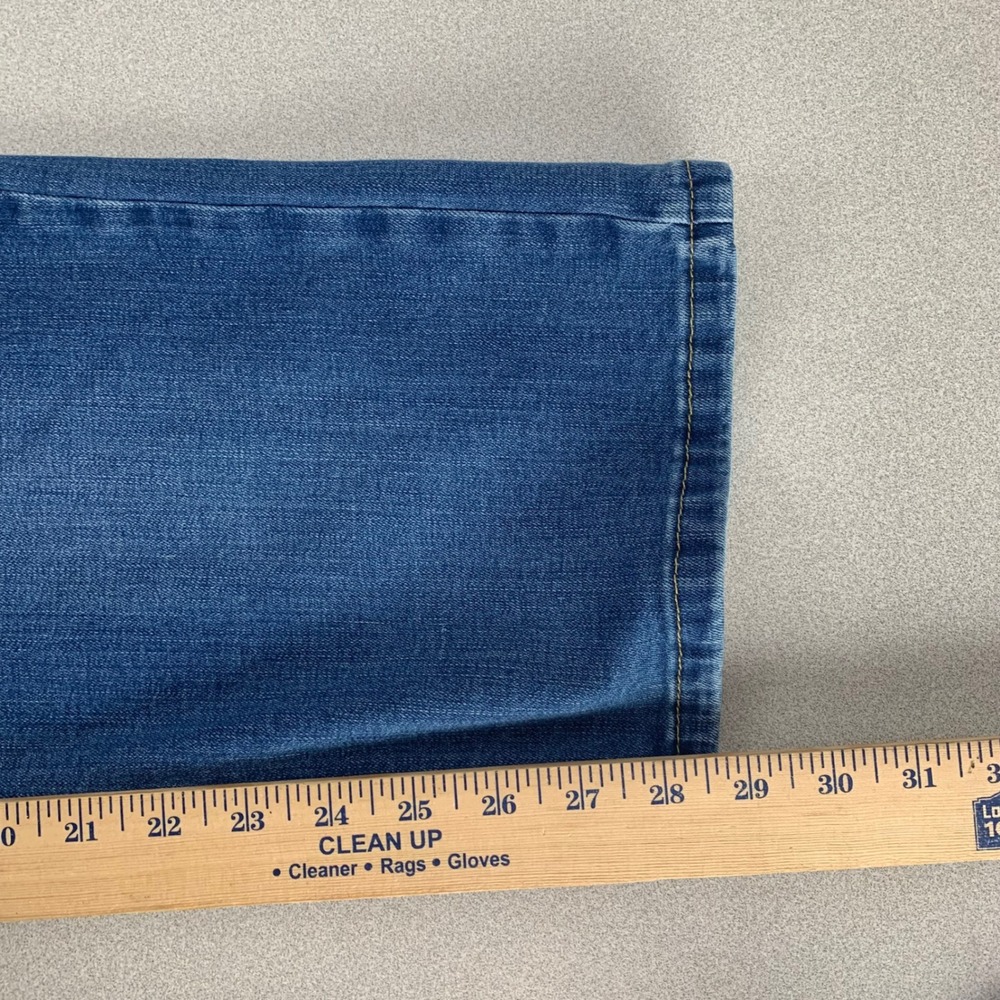 Wrangler Jeans Womens 18x30‎ Blue High Rise True Straight Stretch Medium Wash - Picture 10 of 11